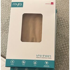 Beige Medical Compression Hosiery lot of 2